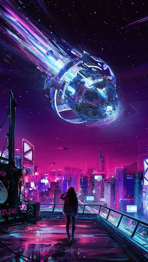 cyberpunk phone wallpaper